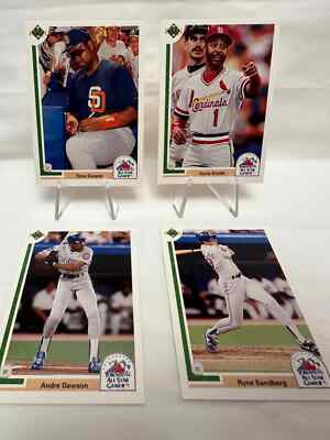 National League - 1991 All-Star Game Lot - 4 Cards 1991 Upper Deck Final Edition