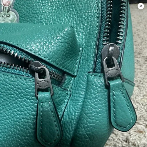 Coach Teal Mini Backpack and Wrislet with Sundae Motif - Picture 8 of 16