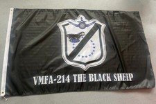USMC US Marine Corps VFMA-214 "The Black Sheep" 3x5 ft Single-Sided Flag Banner