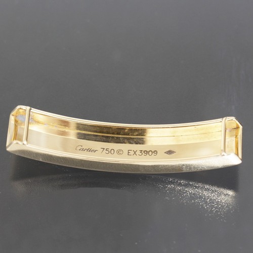 Cartier Love Bracelet Leather K18YG Yellow Gold Brown E1709 - Picture 3 of 10