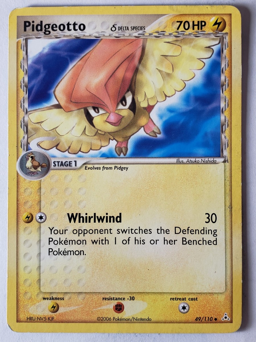 Pidgeotto 49/110 PL - EX Holon Phantoms 2006 Pokemon Card Pidgeotto 49/110 PL - EX Holon Phantoms 2006 Pokemon Card