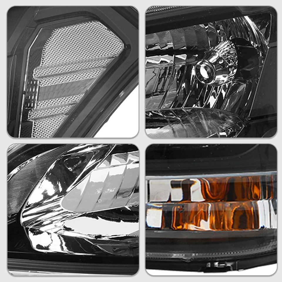 Juego de faros halógenos negros lado izquierdo+derecho para Kia Soul 2010-2011 Foto 4 de 4