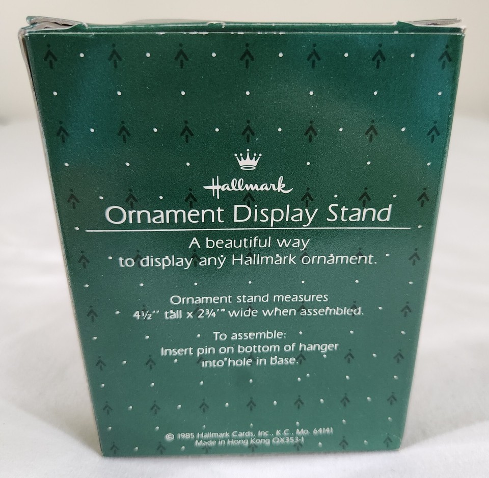 Vintage Hallmark Ornament Display Stand 1985 With Green Plastic Base ...