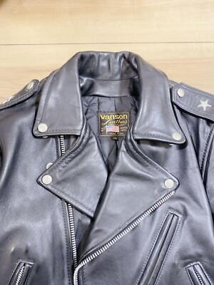 Vanson C2 Leather Jacket 1990s Talon Zipper Black Rare Vanson C2 Leather Jacket 1990s Talon Zipper Black Rare