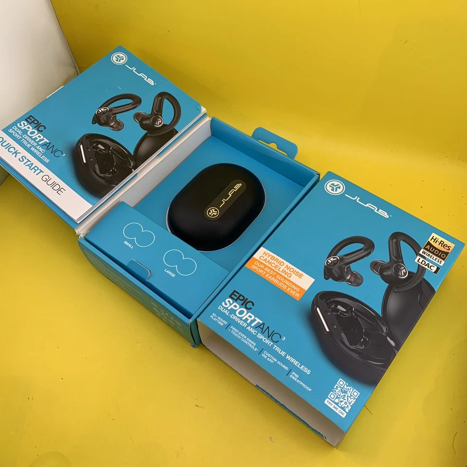 ⚡SE ENVÍA LO ANTES POSIBLE⚡ JLab Epic Sport ANC 3 Auriculares Inalámbricos Verdaderos Deportivos NUEVO Foto 4 de 4