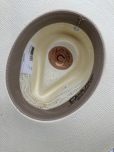 NUEVO UN CHARLIE 1 CABALLO "FIESTA" SOMBRERO DE PAJA NATURAL 3" ALA 4" CORONA - Imagen 5 de 5