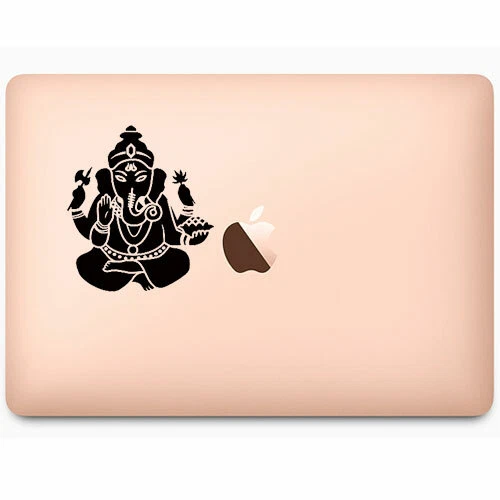 Ganesha Elephant Hindu Die Cut Vinyl Decal Sticker for Macbook Air Pro Laptop - Image 2 of 4