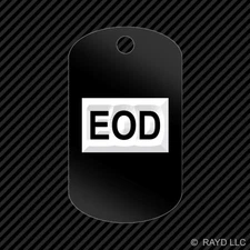 Explosive Ordnance Group Keychain GI dog tag engraved many colors  eod