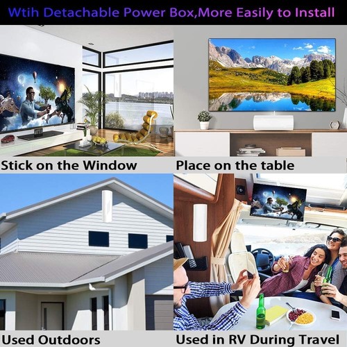 🔥🔥AN-5004b, 420+ Miles Range Digital TV Antenna, Indoor/Outdoor, (White)🔥🔥 - Picture 4 of 7