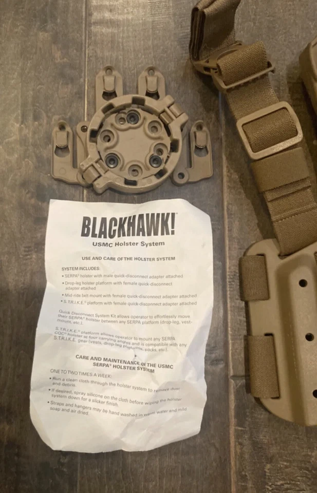 USMC Holster System SERPA Beretta 92/96 Coyote RH M990194CT-R BlackHawk - Image 2 of 4