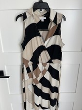 NEW YORK & COMPANY  Summer Spring  FAUX WRAP DRESS SIZE S