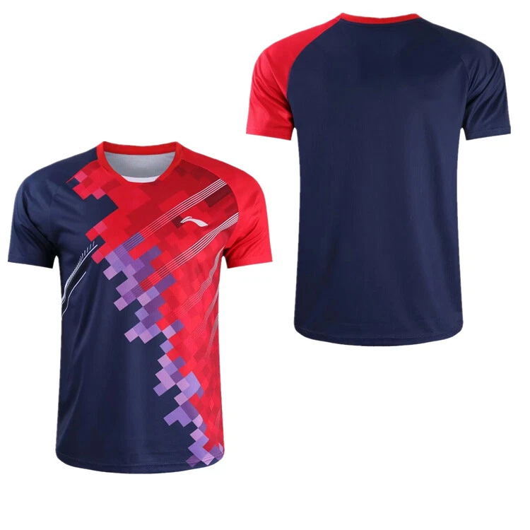 Nuevo Li-Ning Adulto Niño Deportes Prendas para el torso Tenis/bádminton Ropa Camisetas Para hombres Foto 2 de 4