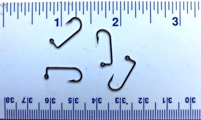 100 VMC 9147 9147BZ Bronze 90 Degree Bend Aberdeen Jig Fish Fishing Hooks Sz 8