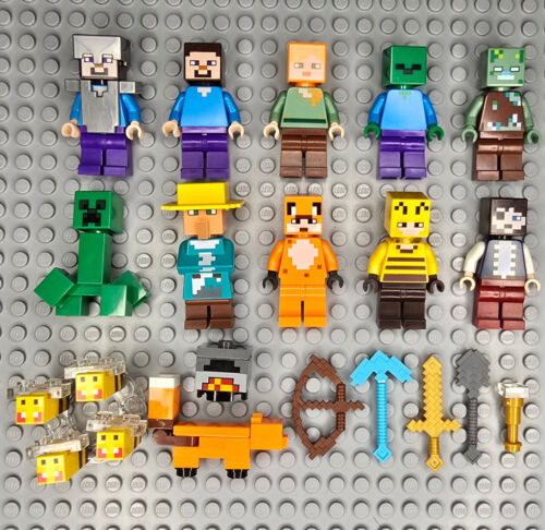 Lego Minecraft Minifigures Lots and Accessories - Picture 13 of 21