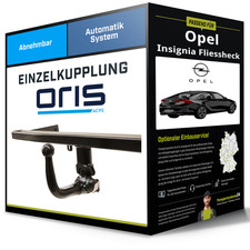 Abnehmbare Anhängerkupplung für OPEL Insignia 10.2013-03.2017 A Typ G09 Oris NEU
