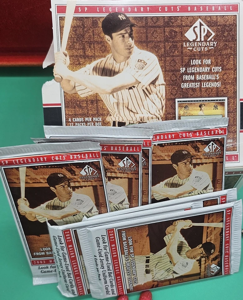2002 Upper Deck SP Legendary Cuts Baseball 1 Pack Sealed Unopened Pack 4 Cards  - Image 3 of 3