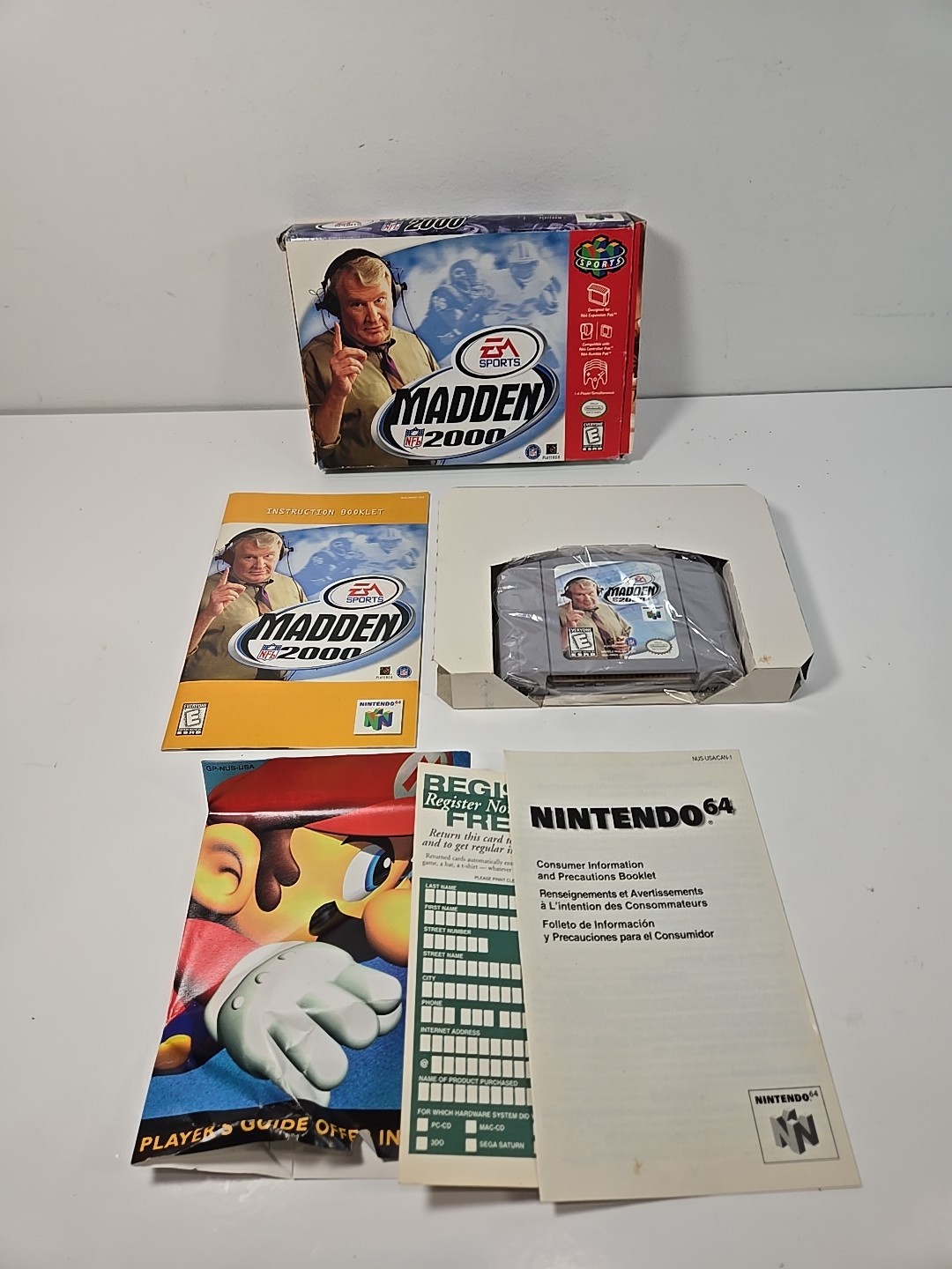 Madden NFL 2000 for Nintendo 64 N64 Complete In Box CIB 