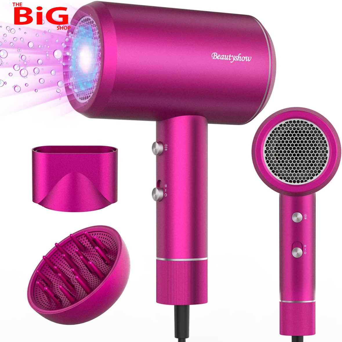 Professional Hair Dryer, 1800W Powerful Ionic Fast Dry AC Motor Hairdryer with