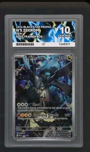 N's Zekrom 031 Me: Mega Evolution Promo Holo ACE GEM MINT 10