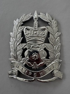 Obsolete Hampshire Constabulary Police Helmet Plate