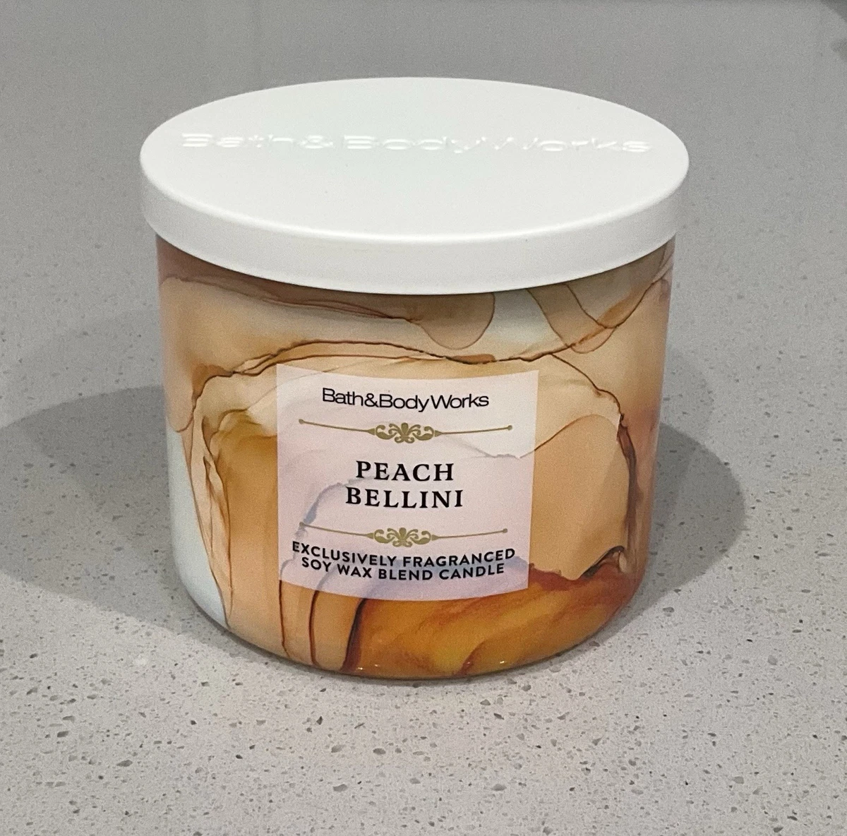 Bath And Body Works Peach Bellini Candle for sale | eBay
