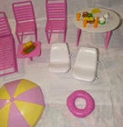 Vintage Barbie Playset Lot Tropical 90's Backyard  Set Pieces / Pool Set Items