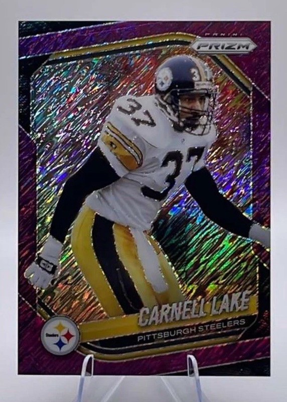 Panini 2025 Prizm Football Carnell Lake Pittsburgh Steelers #252 Purple /15