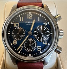 Longines Avigation Big Eye Chronograph L2.816.4.53.2, Full Set, RP £3,800