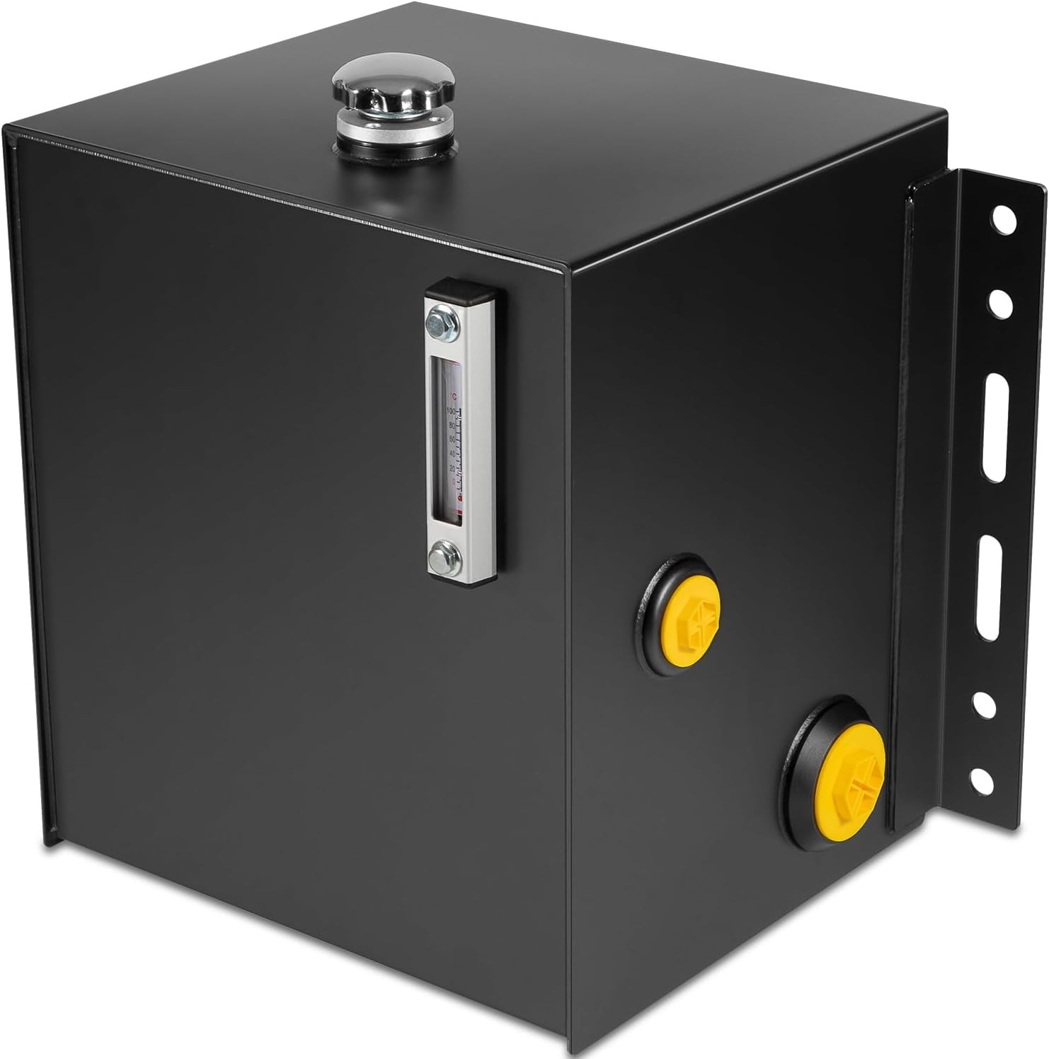 15-Gallon 14 Gauge Hydraulic Fluid Reservoir Tank w/ Breather Strainer Fill Cap