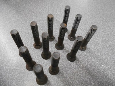 Plow Bolt 7/16'' x 2-1/2''. (LOT OF 12) Grade 5 Plow Bolts. New Old Stock!