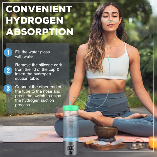Hydrogen Water Bottle Generator with 4Th Generation SPE/PEM Technology, Portable - Picture 3 of 20