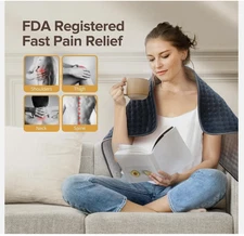 Heating Pad for Back Pain Relief, 33'' x 17'' XXL Electric Heating Pad for Neck