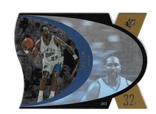 KARL MALONE 1996-97 UPPER DECK SPX DIE CUT HOLOGRAM GOLD PARALLEL #SPX46 $30.00