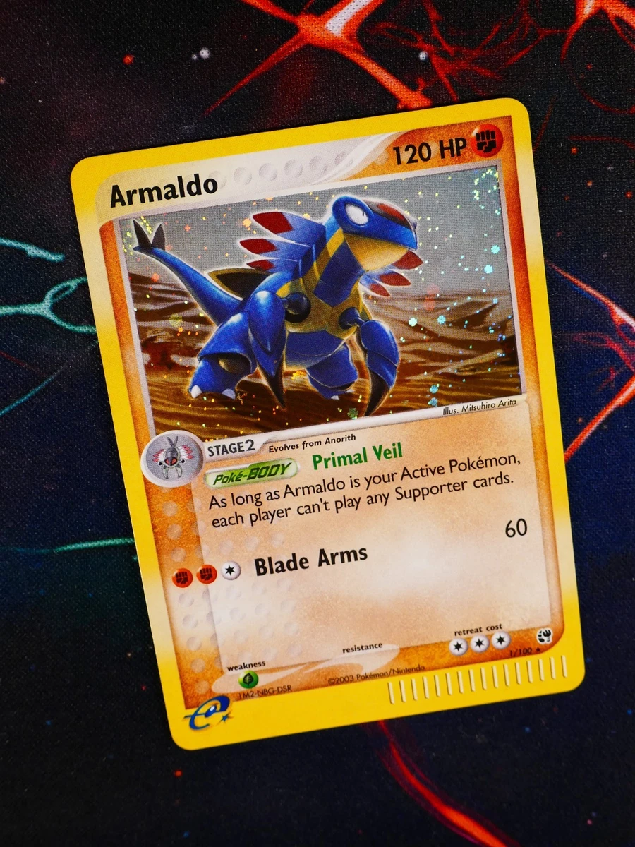 armaldo pokemon card price Single LEGENDS AWAKENED (Reverse Holo) Weakness Grass 2 Resistance None None Retreat Cost Pokemon TCG - SM12 -