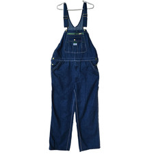 Liberty Denim Bibs Work Overalls Mens Blue Size 40X30 Carpenter Farmer Casual