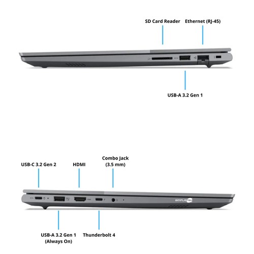 Lenovo Thinkboook 16 G6 Irl I5-13420h 16gb 240gb Windows 11 Pro N Refurbished - 第 8/8 張圖片