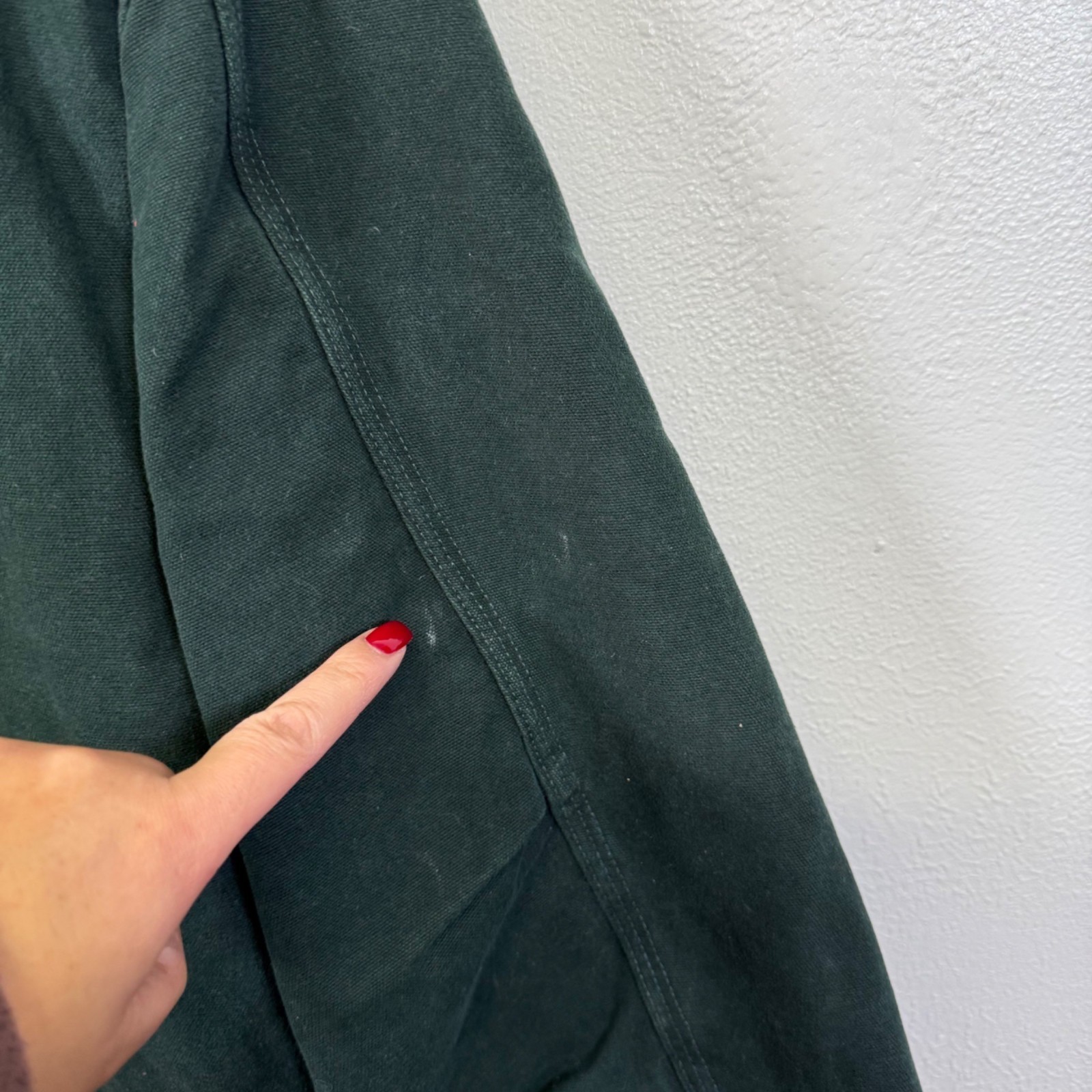 Carhartt C61 SPC Spruce Green Mens 2XL R Sherpa Lined Work  Jacket Canvas Chore thumbnail 8