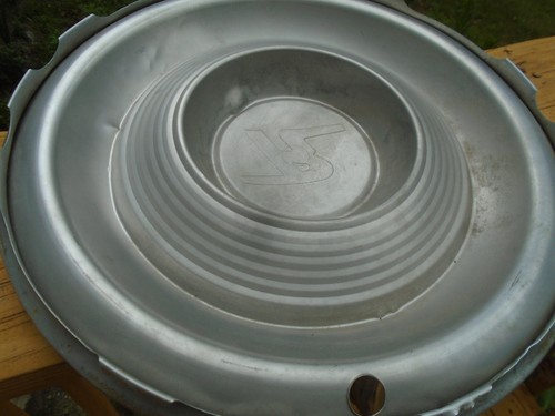 Vintage Rambler R Hubcap 14" Stainless - Picture 9 of 11