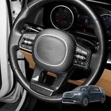 Carbon Tuning Steering Wheel Frame Button Cover Trim For Kia Carnival 2022-2026