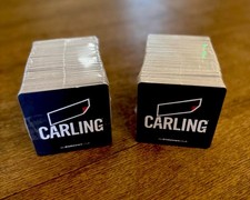 Approx 200 BRAND NEW CARLING LAGER BEER MATS PUB MAN CAVE HOME BAR
