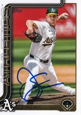 JP SEARS SIGNED AUTO'D 2025 TOPPS CARD #680 OAKLAND ATHLETICS SAN DIEGO PADRES