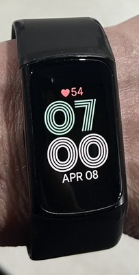Fitbit Charge 6 Aktivitätstracker, GPS, schwarz, extra Obsidianband