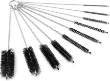 10-Pack Long Nylon Straw and Pipe Cleaning Brushes 8 Inch Flexible Handles