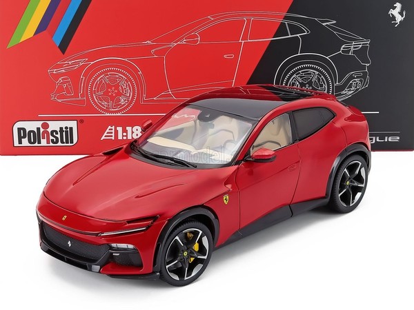 Polistil 1/18 Ferrari Purosangue 2022 Rosso Corsa 322 18FE02020-HC-image