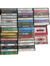 Vintage Cassette Tape Lot 40 Classic Rock Disney Peter Pan Genesis Ray Charles