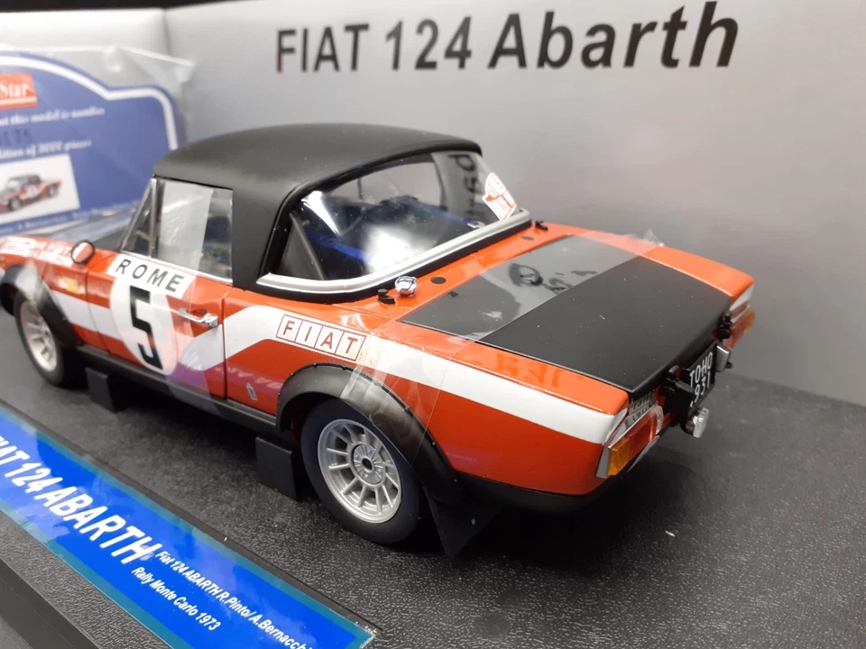 Fiat 124 Abarth rally Montecarlo 1973 1/18 Sun Star - Immagine 3 di 4