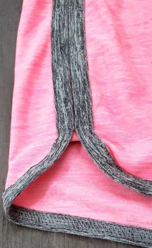 Justice Active Space Pink Gray Stripe Trim Girls’ Shorts Size 12 - Picture 7 of 10