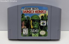 Nintendo 64 - Army Men Sarge's Heroes - AUTHENTIC - Cartridge Only - Boot Tested
