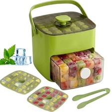 Instant Ice Cubes in Seconds &ndash; Just Press & Release! Push Button Ice Cube Tray