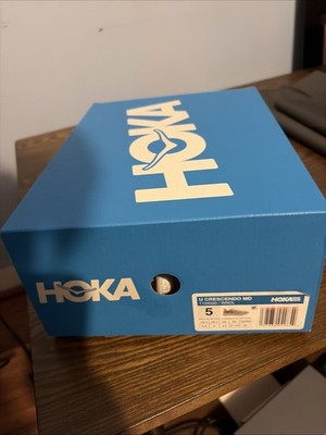 Size 5 Hoka One One U Crescendo MD Nimbus Cloud SKU 1134520-WNCL Brand New